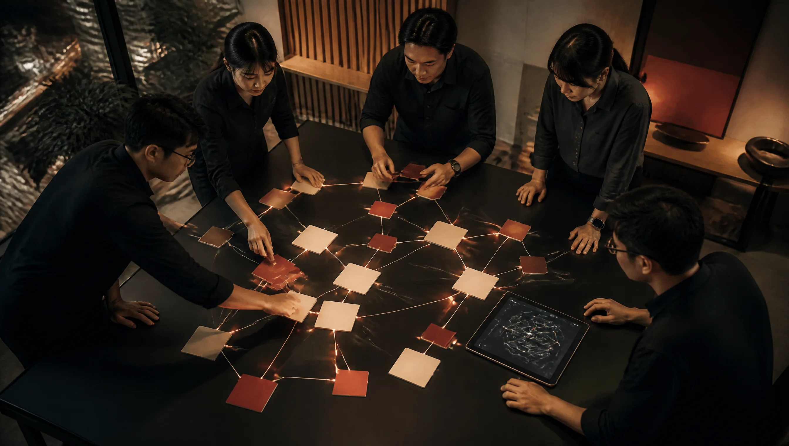 A team planning cross-border website delivery routes