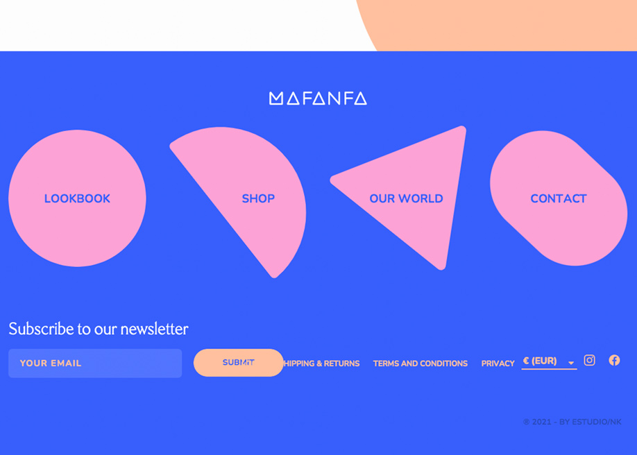 Mafanfa - Footer design