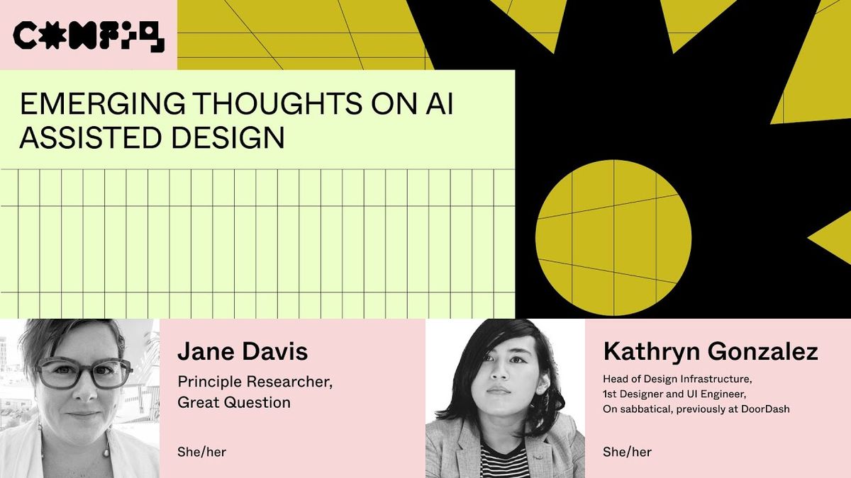 【2023 Figma 大會】AI 輔助設計的新興思潮 - Jane Davis