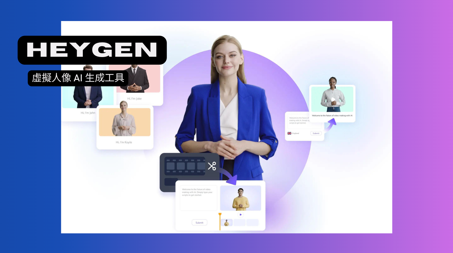 HeyGen－3分鐘讓AI替你生成虛擬數位主播！